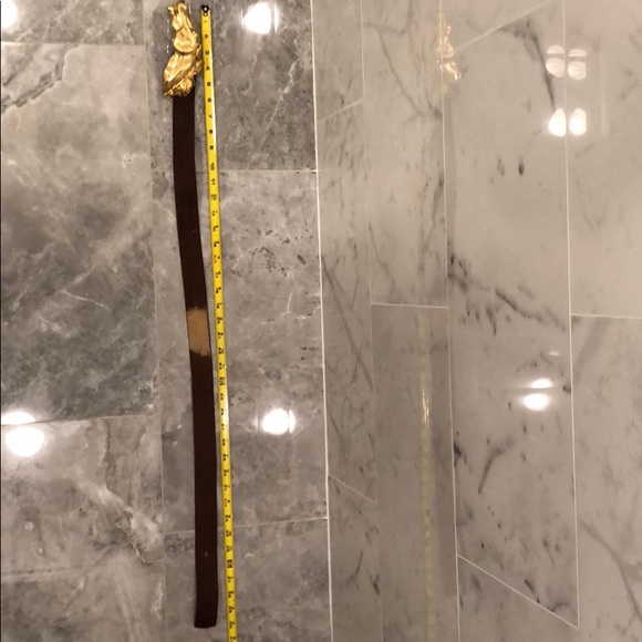 Christopher Ross Vintage 24k Wild Horse Head Belt - Picture 6 of 7